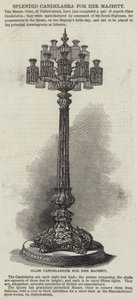 Splendid Candelabra dla Jej Królewskiej Mości (grafika) autorstwa English School