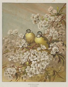 Wiosna (chromolitho) autorstwa English School