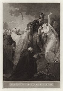 Św. Augustyn przed Ethelbert autorstwa English School
