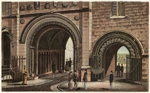 Brama św Augustyna, Norman Archway (kolor lito) autorstwa English School