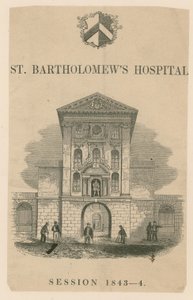 Szpital św Bartłomieja w Smithfield. autorstwa English School