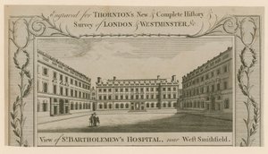 Szpital św Bartłomieja w Smithfield. autorstwa English School