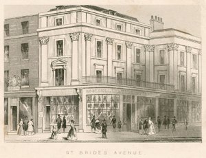 St Brides Avenue, Fleet Street, Londyn autorstwa English School