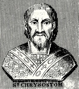 Św. Chryzostom (rycina) autorstwa English School