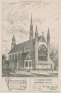 Kościół St Cuthberts, Kensington autorstwa English School