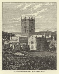 Katedra St Davids, widok północno-wschodni autorstwa English School