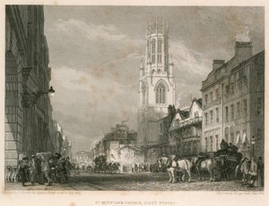 Kościół św. Dunstana, Fleet Street, Londyn autorstwa English School
