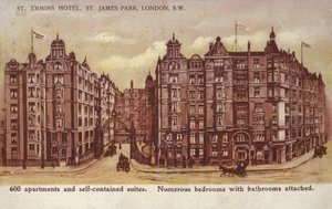 Hotel St Ermins, St James Park, Londyn, South West autorstwa English School