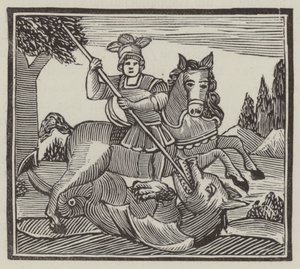 Św. Jerzy (rycina) autorstwa English School