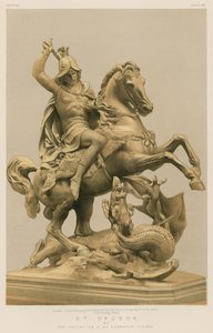 St George przez Kawalera A de Fernkorn, Wiedeń autorstwa English School