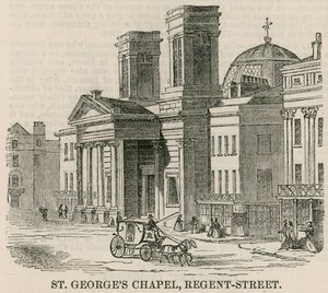 Kaplica św. Jerzego, Regent Street, Londyn autorstwa English School