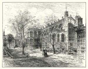 Kaplica Świętego Jerzego, Windsor (grawerunek) autorstwa English School