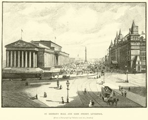 St Georges Hall i Lime Street, Liverpool autorstwa English School