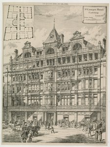 St Georges House, Eastcheap, Londyn autorstwa English School