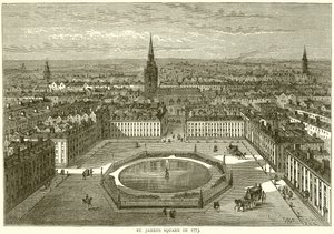 Plac św. Jakuba w 1773 r. autorstwa English School