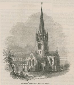 Kościół St Johns, Notting Hill, Londyn autorstwa English School