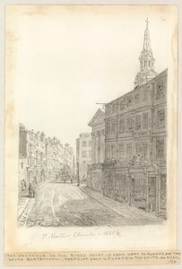 Kościół św. Marcina w 1825 r. autorstwa English School