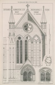 Kościół St Mary Abbots, Kensington autorstwa English School