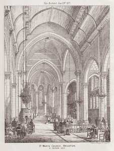Kościół Mariacki w Brighton (grafika) autorstwa English School