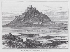 Góra św. Michała, Penzance (grafika) autorstwa English School