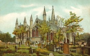 Kościół św. Mikołaja, Great Yarmouth (kolor lito) autorstwa English School