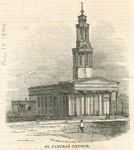 Kościół St Pancras, Londyn autorstwa English School