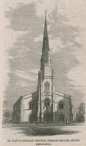 Kościół St Pauls District, Onslow Square, South Kensington autorstwa English School