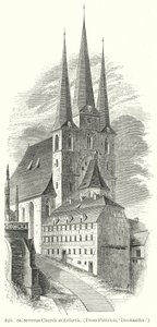Kościół St Severus w Erfurth (rycina) autorstwa English School