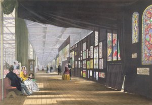 Galeria witraży z Dickinsons Comprehensive Pictures of the Great Exhibition of 1851, opublikowany 1854 autorstwa English School