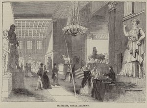 Schody, Royal Academy, Londyn autorstwa English School