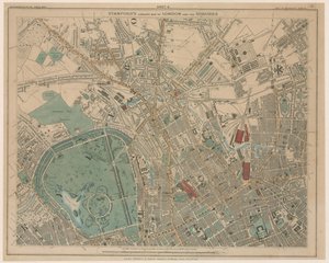 Biblioteka Stanfords Mapa Londynu i jego przedmieść
