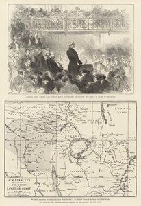 Wykład Stanleya dla Królewskiego Towarzystwa Geograficznego (rycina) autorstwa English School