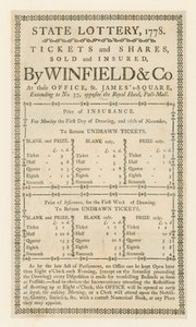 Loteria państwowa, 1778 autorstwa English School