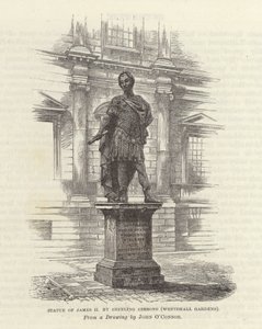 Posąg Jakuba II autorstwa Grinling Gibbons autorstwa English School