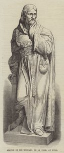 Posąg sir Michaela de la Pole, w Hull (rycina) autorstwa English School