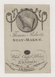 Stay Maker, Thomas Roberts, karta handlowa autorstwa English School