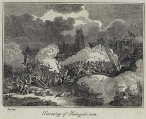 Szturmowanie Seringapatam (grawerowanie) autorstwa English School