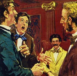 Strauss został przekonany do napisania operetki, gdy przyjaciele śpiewali piosenki do jego melodii autorstwa English School