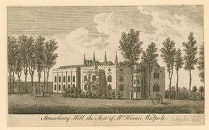 Strawberry Hill, Twickenham, Londyn; siedziba pana Horace Walpole autorstwa English School
