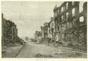 Ulica w St Cloud, listopad 1870 autorstwa English School