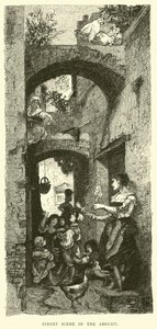 Scena uliczna w Abruzji autorstwa English School