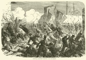 Walka marines i Bawarczyków, grudzień 1870 r autorstwa English School