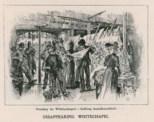 Niedziela w Whitechapel - sprzedaż chusteczek autorstwa English School