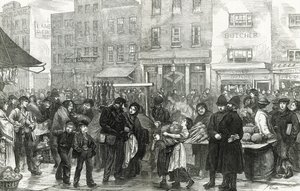 Niedzielny poranek w New Cut, Lambeth autorstwa English School