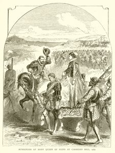 Kapitulacja Mary Queen of Scots w Carberry Hill, 1567 autorstwa English School