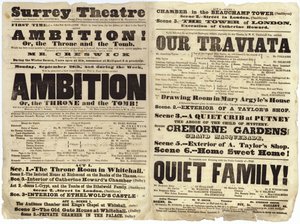 Afisz teatralny Surrey autorstwa English School