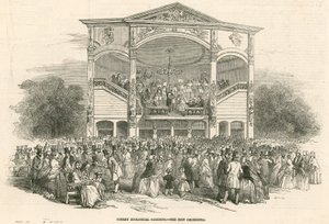 Surrey Zoological Gardens, Kennington, Londyn: nowa orkiestra autorstwa English School