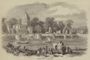 Surseya-Ghaut w Cawnpore (grawerowanie) autorstwa English School