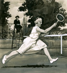 Suzanne Lenglen, mistrzyni singli kobiet autorstwa English School