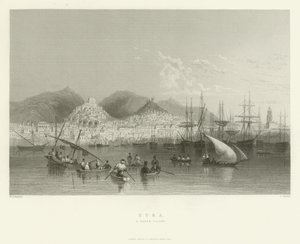 Syra, grecka wyspa, 1837 autorstwa English School